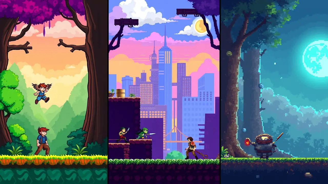 pixel art games for beginners